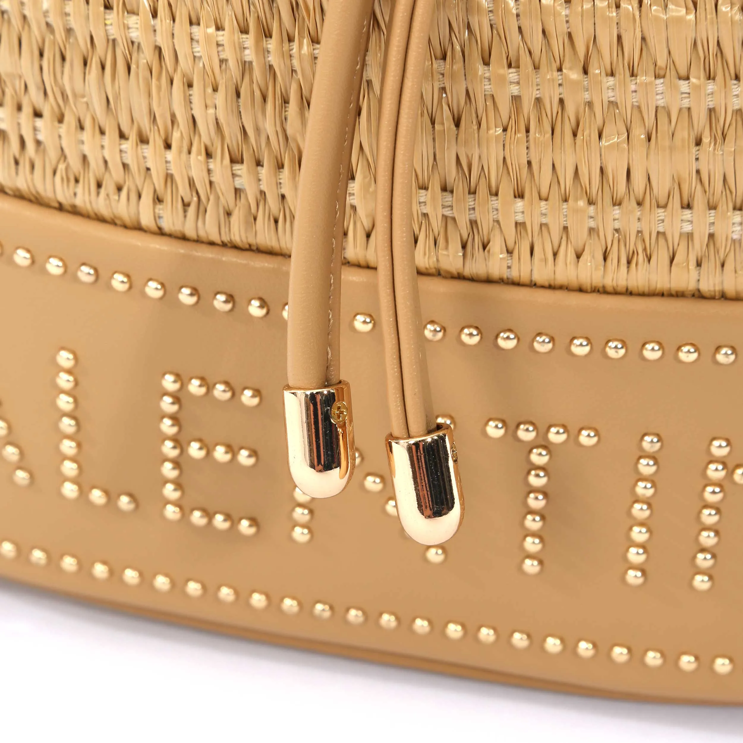 Valentino Bags Float Ladies Bucket Bag in Natural