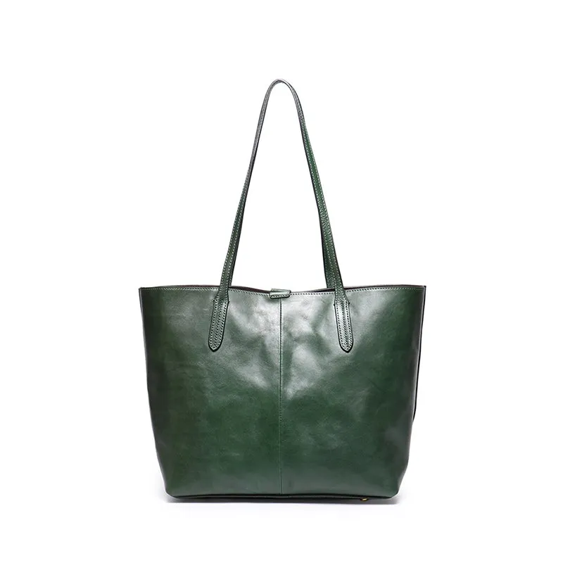 Vegetable Tanned Leather Tote