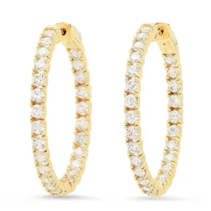 VIBRANT MEDIUM ROUND HOOPS, GOLD