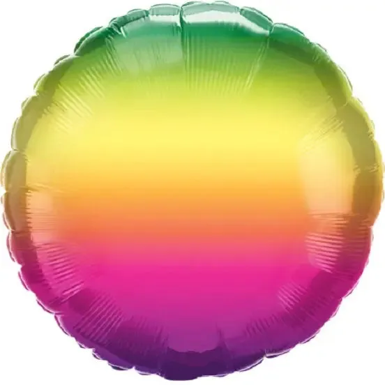 Vibrant Ombre Foil Balloon