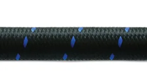 Vibrant Performance 20 Ft. Roll -12 Black Blue Nylon Braid Flex Hose