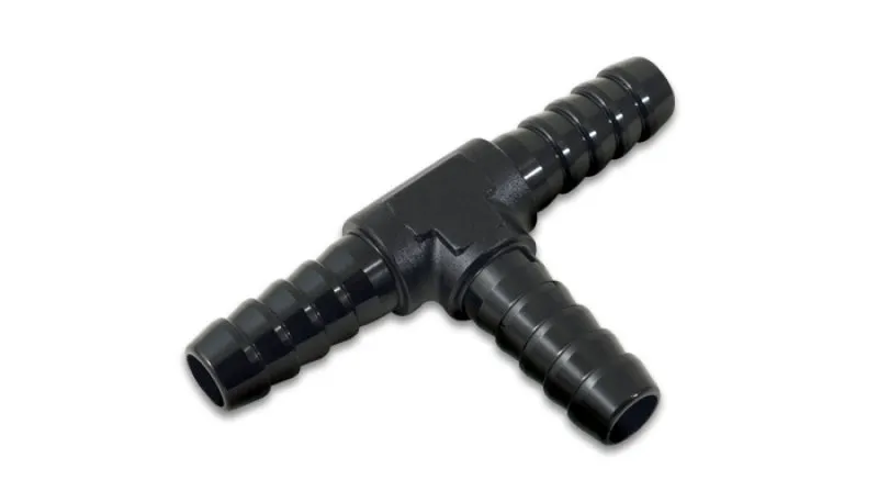 Vibrant Performance 3/16 in Hose Barb x 3/16 in Hose Barb x 3/16 in Hose Barb Adapter Tee - Black