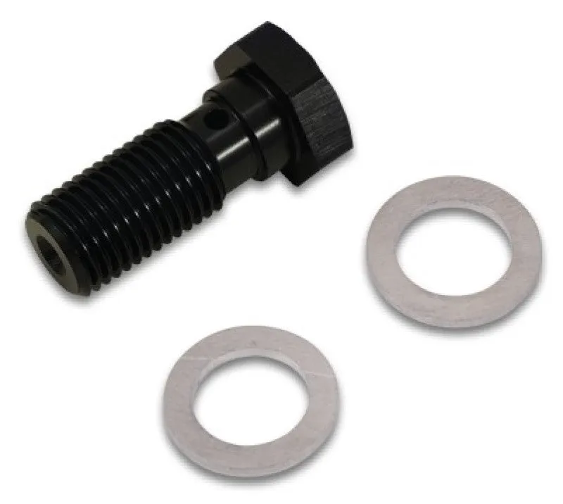 Vibrant Performance Banjo Bolt - Single Banjo - 5/8-20 in Thread - 24 mm Length - Black (Pair)