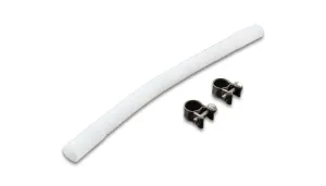 Vibrant Performance In-Tank Flexible Fuel Line - 3/8 in ID - 12 in Long - PTFE - White