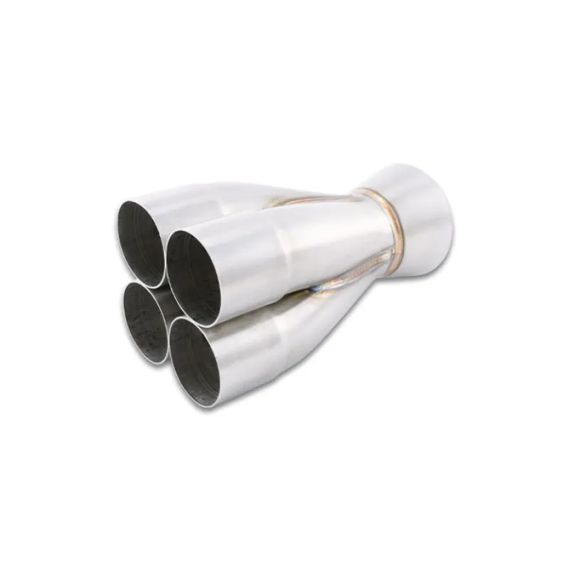 Vibrant Performance Slip-On 4 into 1 Merge Collector - 2-3/8 in Primary Tubes - 4 in Outlet - Stainless