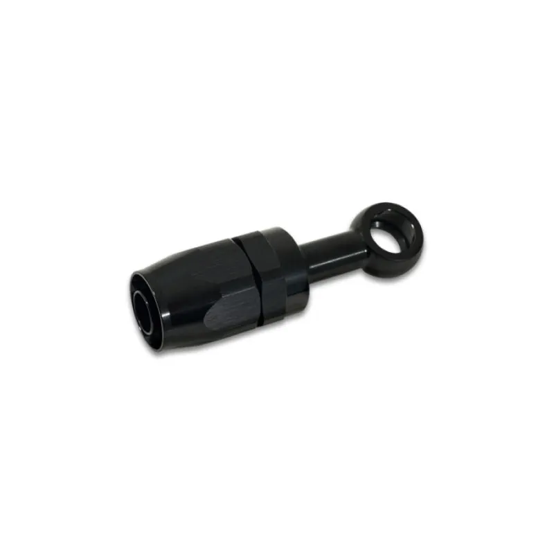 Vibrant Performance Straight 4 AN to 12 mm Banjo Banjo Hose End - Swivel - Black