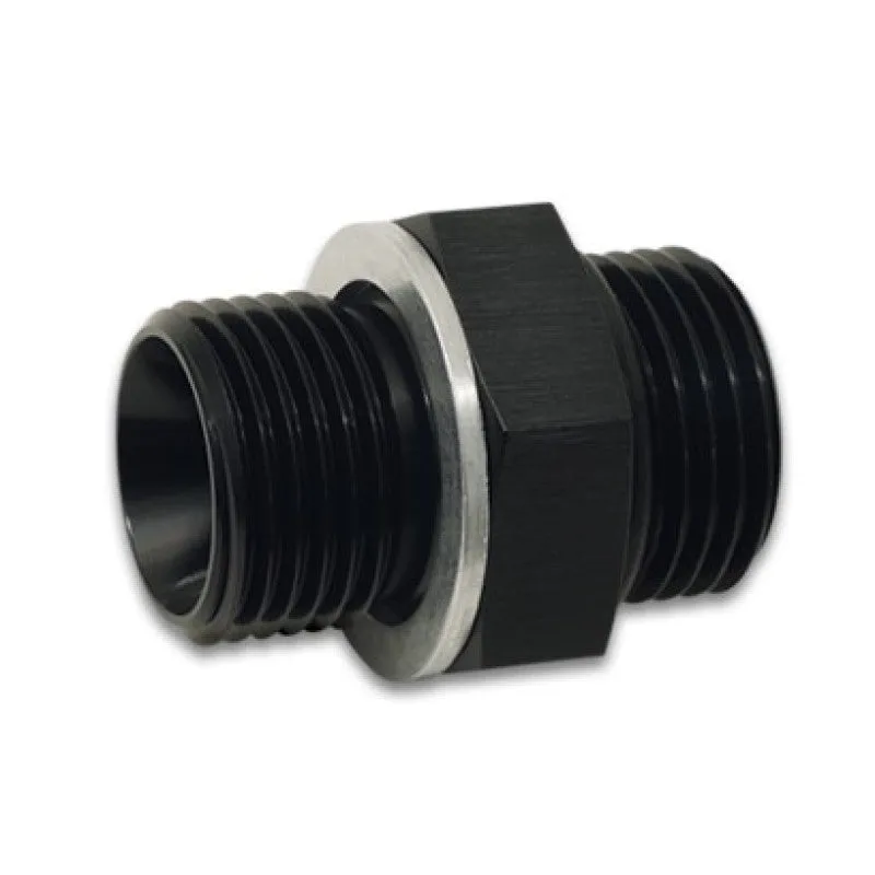 Vibrant Performance Straight 6 AN Male O-Ring to 18 mm x 1.500 Male Adapter - Black