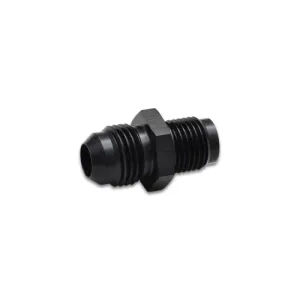 Vibrant Performance Straight 6 AN Male to 5/8-18 in Inverted Flare Male Adapter - Black