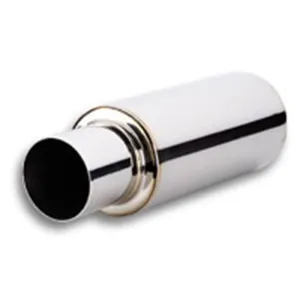 Vibrant Performance Turbo Round Muffler 23" Long with 4" Round