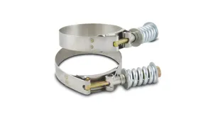 Vibrant Spring Loaded T-Bolt Clamps (Pack of 2) - For 2.0" Pipe - Clamp Range: 2.25"-2.55"  - 27820