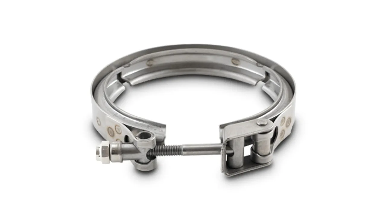 Vibrant Stainless Steel Quick Release V-Band Clamp, for use with 1.75" O.D. tubing - 1487C