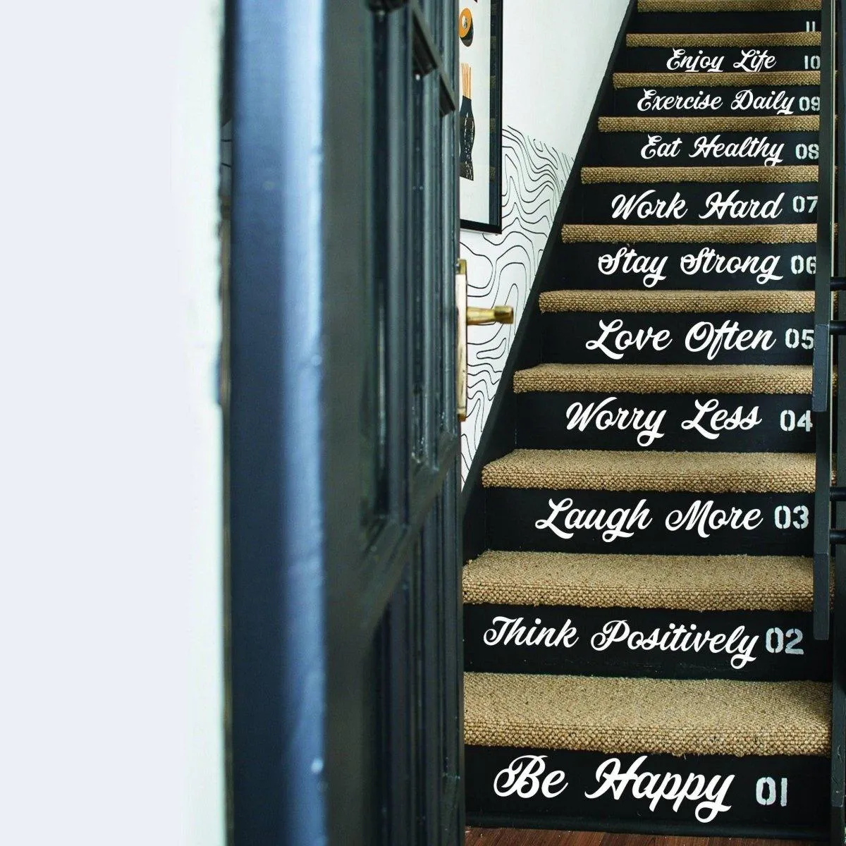 Vinyl Staircase Decals: Elegant Inspirations for a Stunning Stairway Design