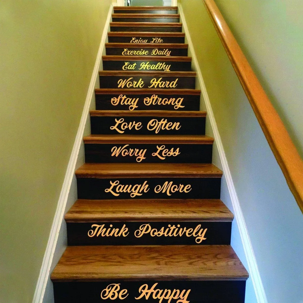 Vinyl Staircase Decals: Elegant Inspirations for a Stunning Stairway Design