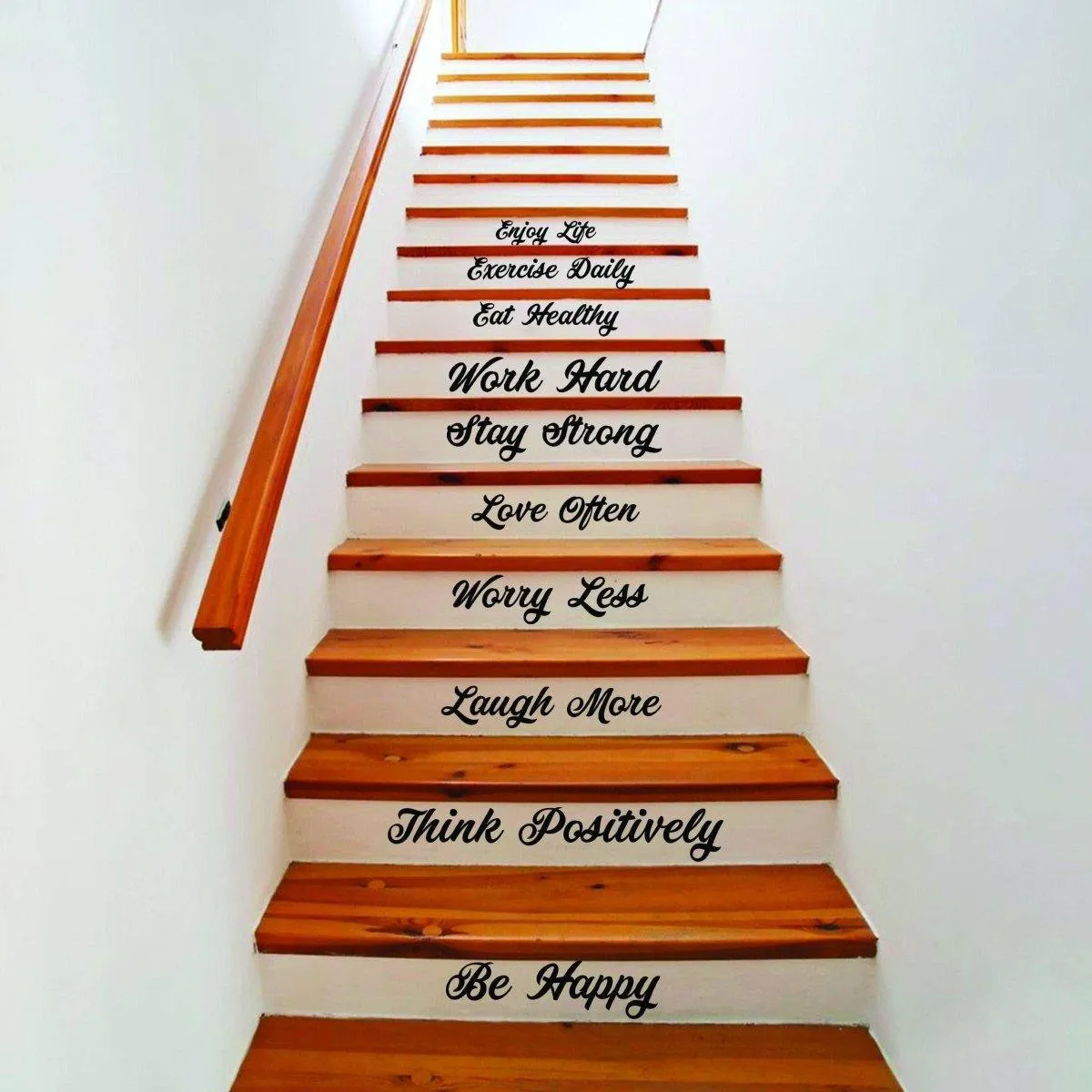 Vinyl Staircase Decals: Elegant Inspirations for a Stunning Stairway Design