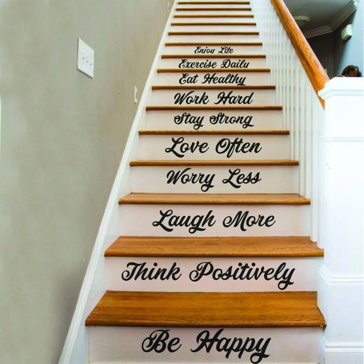 Vinyl Staircase Decals: Elegant Inspirations for a Stunning Stairway Design