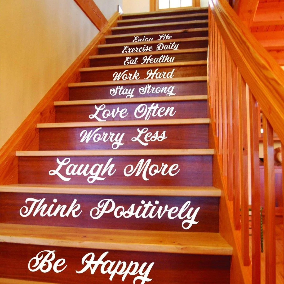 Vinyl Staircase Decals: Elegant Inspirations for a Stunning Stairway Design