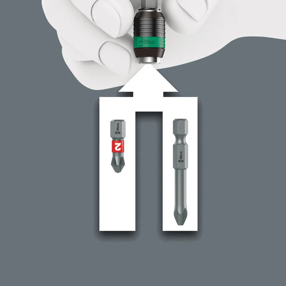 Wera 051482 817 R Kraftform Rapidaptor Bit-Holding Handle, 1/4"