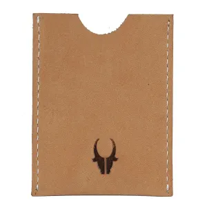 WildHorn Hand Crafted Tan Genuine Leather Credit Card Holder