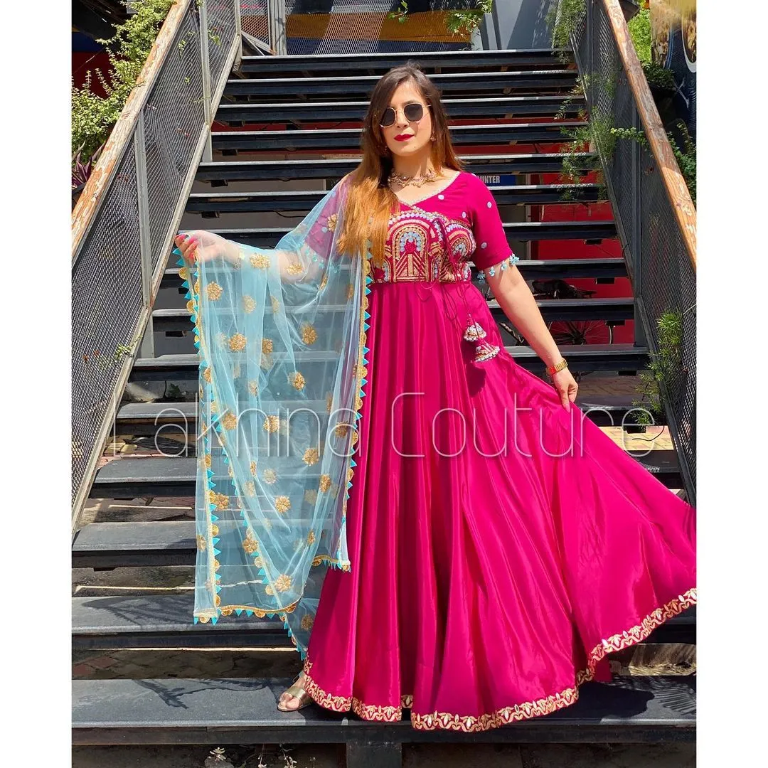 Wine Stunning Anarkali