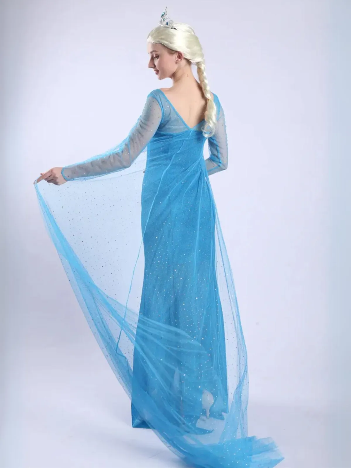 Women Stunning Frozen Elsa Princess Halloween Costume