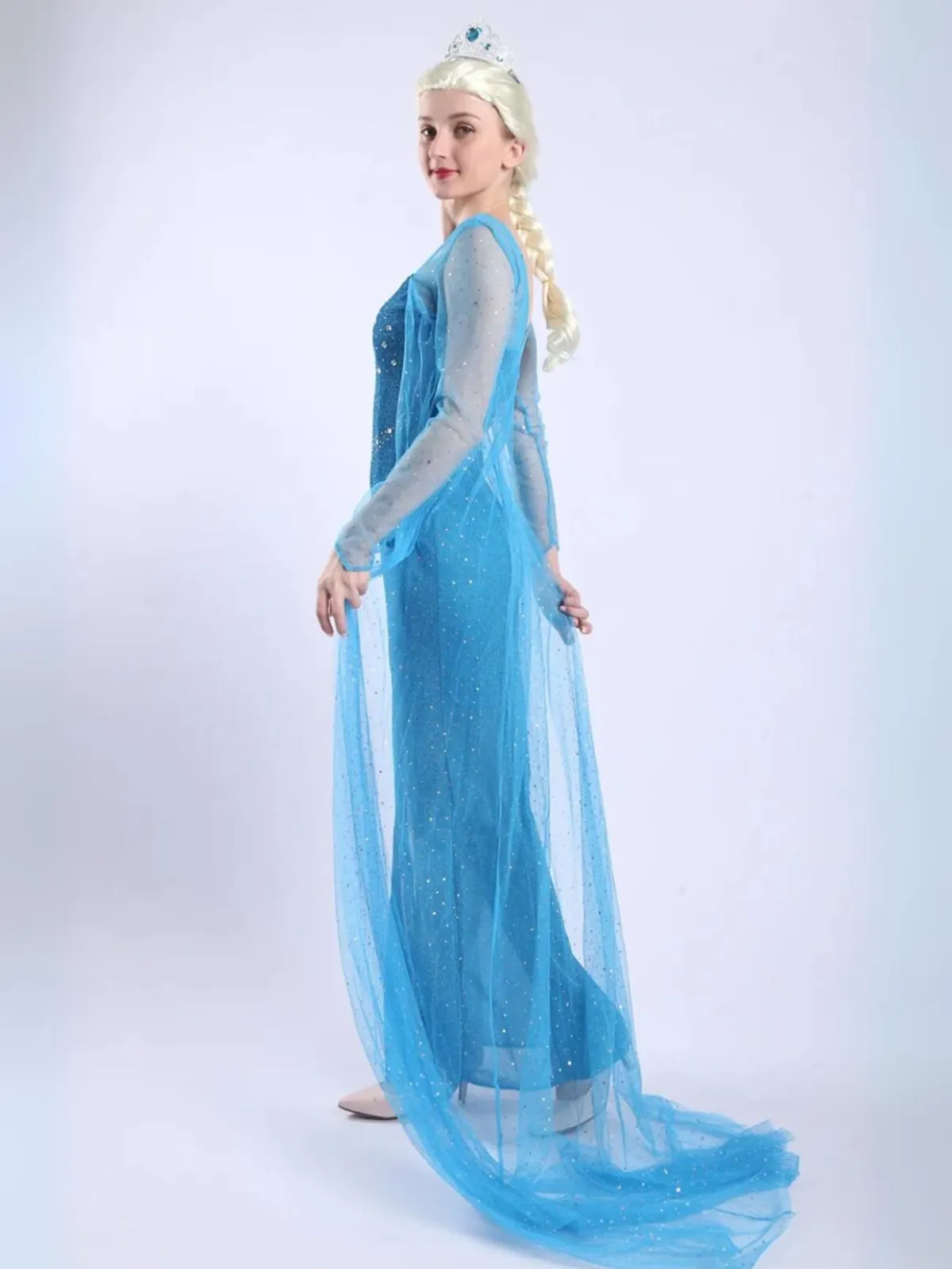 Women Stunning Frozen Elsa Princess Halloween Costume