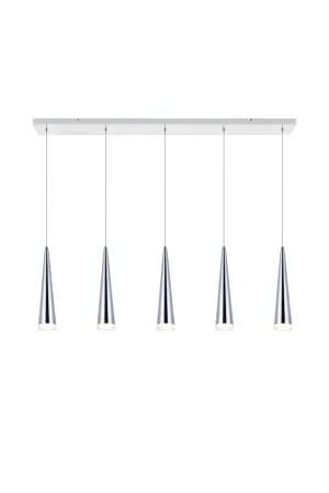 ZC121-5201D42C - Regency Lighting: Fantasia 5 light Chrome LED Pendant