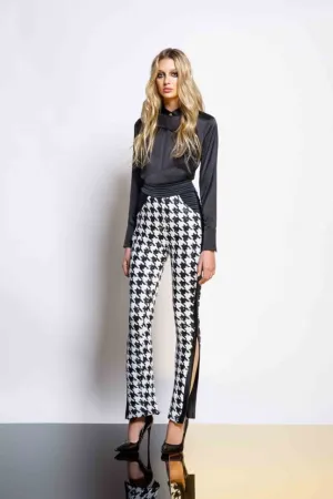 Zhivago Sparkling Houndstooth Sequin Trousers